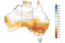 Australia map rainfall Outlook May 2014